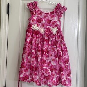 Laura Ashley Pink Floral Kids Dress